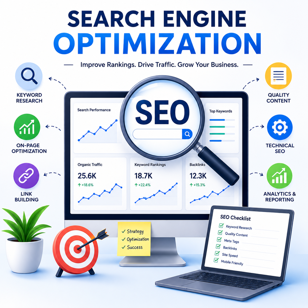 SEO and search engine ranking digital marketing services in Faridabad