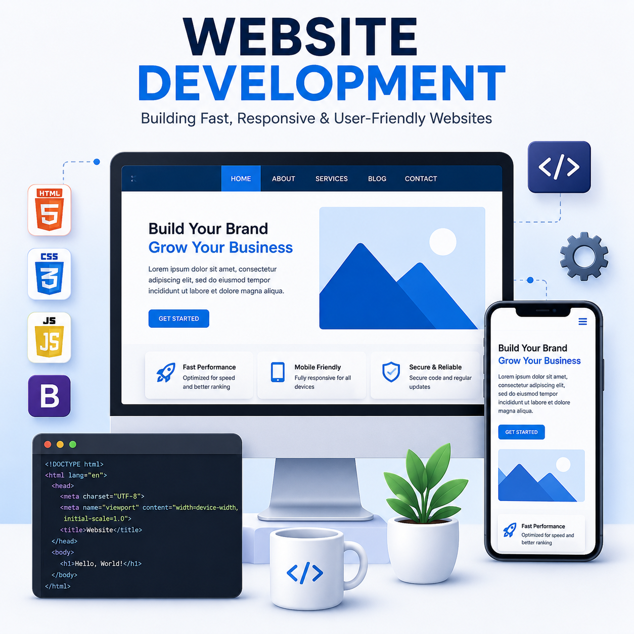 Responsive website design and development services